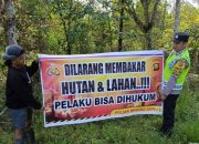 Cegah Karhutla, Polsek Madang Suku I Gencarkan Sosialisasi kepada Masyarakat