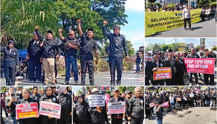 Ratusan Massa PSHT Gelar Aksi di Madiun, Desak Penegakan Hukum dan Tolak Legitimasi Ganda