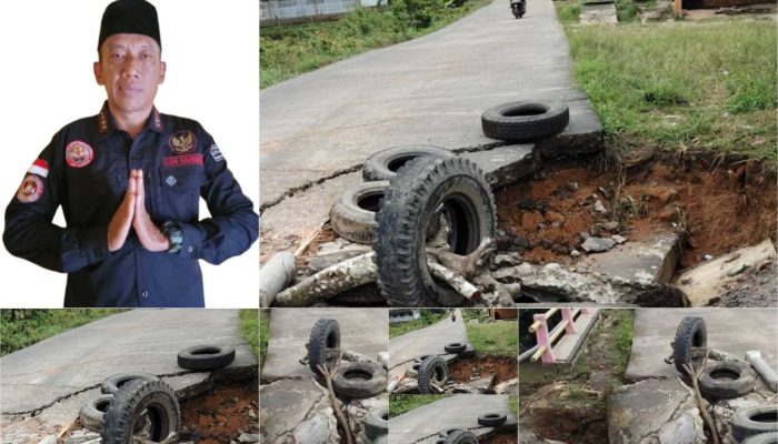LSM Harimau OKU Timur Soroti Jembatan Ambrol di Desa Nusajaya, Minta Pemerintah Segera Bertindak