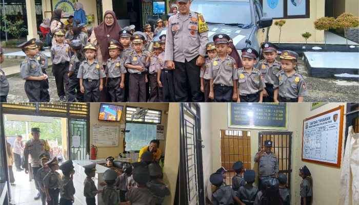 Polsek Madang Suku I Terima Kunjungan Edukatif TK Perintis 1 Jatisari dalam Program “Polisi Sahabat Anak”