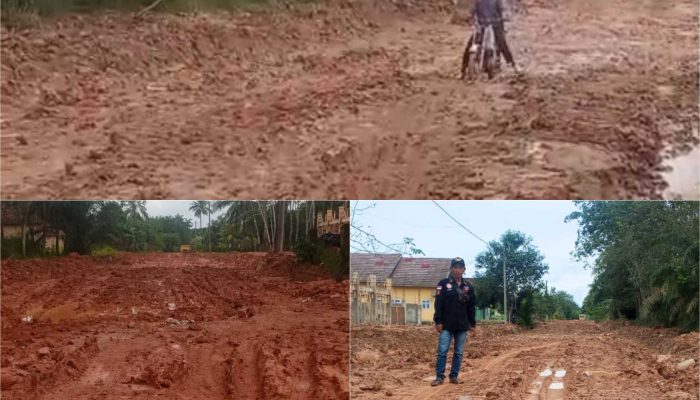 Jalan Berlumpur di Desa Nirwana Dikeluhkan Warga, Aktivitas dan Ekonomi Terganggu