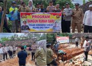 Wujud Kepedulian, Polsek Semendawai Suku III Mulai Program Rumah Baru Untuk Warga Desa Melati Agung
