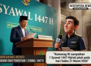 Pemerintah Tetapkan 1 Syawal 1447 H Jatuh pada Sabtu, 21 Maret 2026