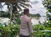 Polsek Buay Pemuka Peliung Pantau Debit Sungai Komering, Waspadai Dampak Curah Hujan Tinggi