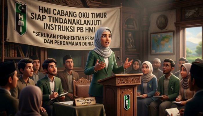 HMI OKU Timur Siap Tindaklanjuti Instruksi PB HMI, Serukan Penghentian Perang dan Perdamaian Dunia
