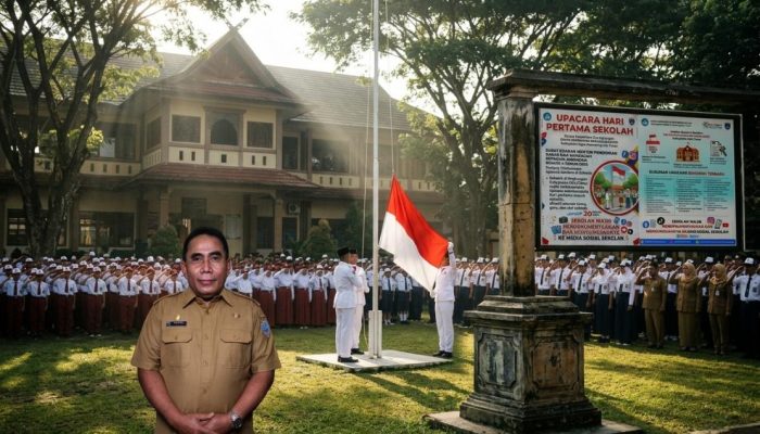 Disdikbud OKU Timur Imbau Sekolah Gelar Upacara Serentak Awali Hari Pertama Masuk