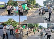 Polsek Madang Suku I Gelar Gerakan Indonesia ASRI, Perbaiki Jalan Demi Keselamatan Warga