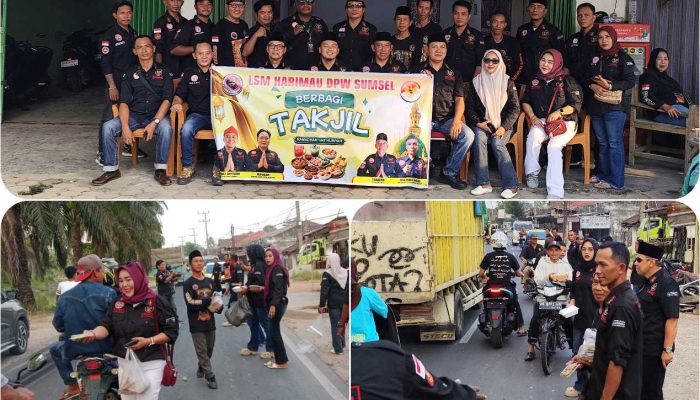 Berkah Ramadhan, LSM Harimau Berbagi Takjil di Belitang
