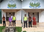 Polsek Madang Suku I Amankan Ibadah Minggu Kasih di Gereja GKSBS Harjo Mulyo, Ibadah Berlangsung Khidmat