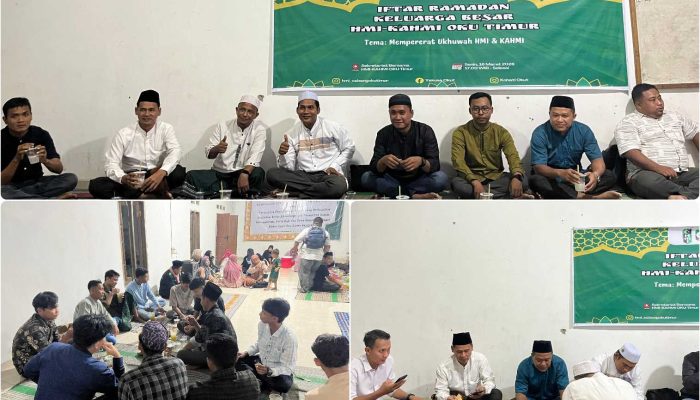 Pererat Silaturahmi di Bulan Suci, HMI dan KAHMI OKU Timur Gelar Iftar Ramadhan Bersama