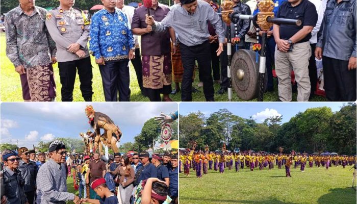 Pengamanan Ketat, Pawai Ogoh-Ogoh Nyepi di Belitang II Berlangsung Meriah dan Kondusif