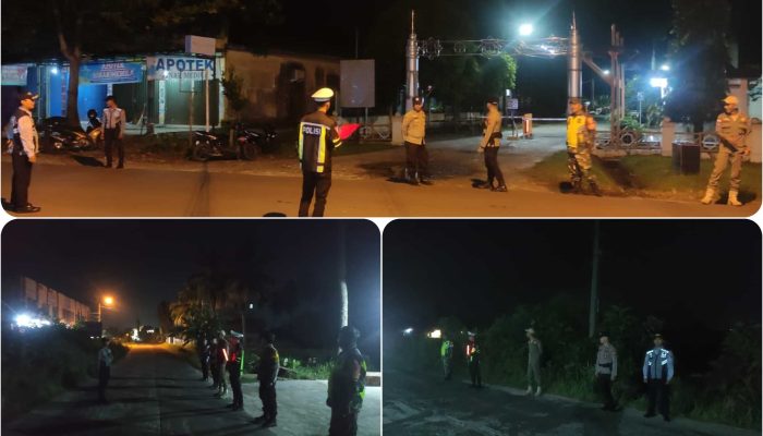 Patroli Malam di Sungai Macak, Tim Gabungan Antisipasi Kejahatan 3C