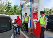 Polsek Madang Suku I Monitoring SPBU Tebing Sari, Pastikan Stok BBM Aman