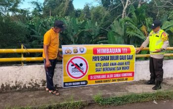 Antisipasi Bahaya Tenggelam, Polsek Madang Suku I Imbau Warga Tidak Berenang di Sungai