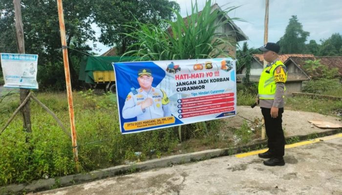 Antisipasi Curanmor, Polsek Madang Suku I Giatkan Sosialisasi Kewaspadaan Warga