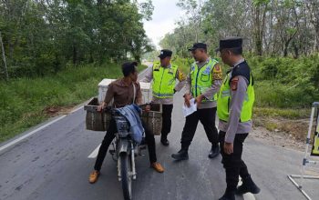 Aiptu Andres Pimpin KRYD Patroli Siang, Sasar Jalur Lintas Madang Suku I