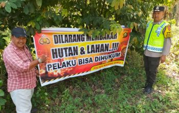Antisipasi Karhutla, Polsek Madang Suku I Gencarkan Sosialisasi kepada Warga