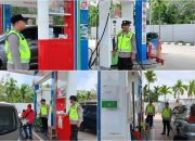 Polsek Madang Suku I Monitoring SPBU Tebing Sari, Pastikan Ketersediaan BBM Aman