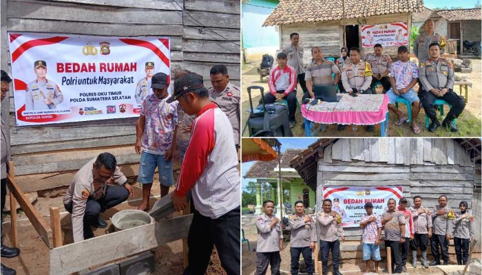 Peletakan Batu Pertama Program “Bedah Rumah POLRI”, Wujud Kepedulian Sambut HUT Bhayangkara ke-80