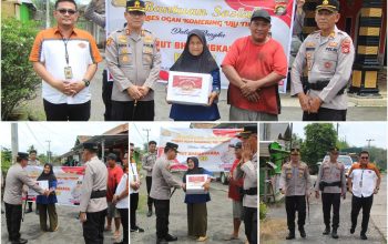 Jelang HUT Bhayangkara ke-80, Kapolres OKU Timur Salurkan Bansos untuk Warga Kurang Mampu