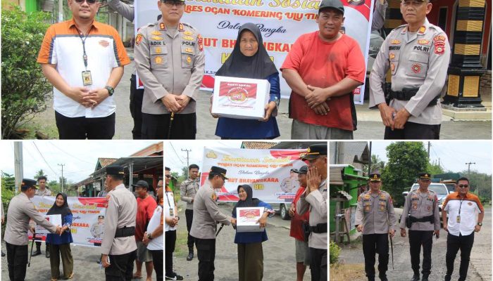 Jelang HUT Bhayangkara ke-80, Kapolres OKU Timur Salurkan Bansos untuk Warga Kurang Mampu