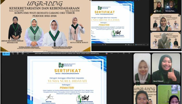 Perkuat Tata Kelola Organisasi, KOHATI OKU Timur Gelar Dua Upgrading Strategis Secara Daring