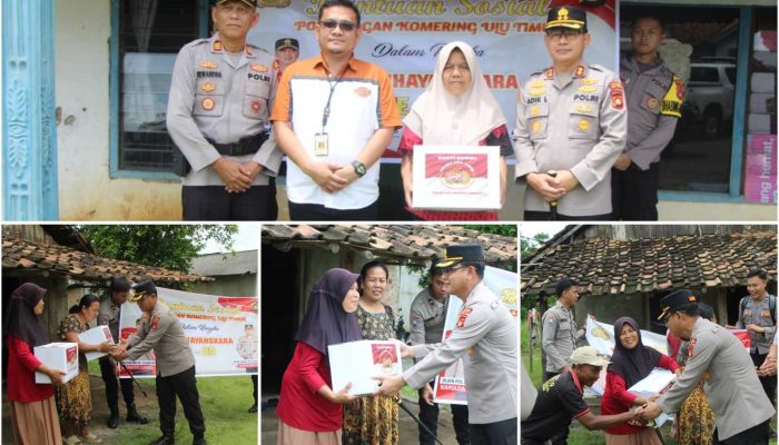 Polres OKU Timur Salurkan 417 Paket Bansos, Perkuat Jaring Pengaman Sosial Jelang Hari Bhayangkara ke-80
