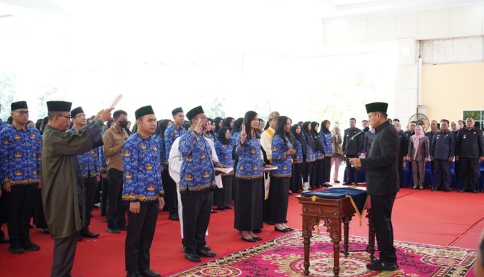 197 CPNS OKU Timur Resmi Jadi PNS, Bupati Enos Tekankan Integritas dan Pelayanan Prima