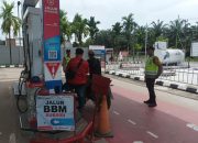 Polsek Madang Suku I Monitoring SPBU Tebing Sari, Stok Pertalite Dilaporkan Kosong
