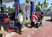Polsek Madang Suku I Monitoring SPBU Tebing Sari, Pastikan Stok Pertalite Masih Aman