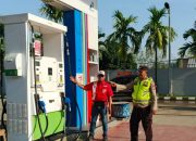 Polisi Lakukan Monitoring SPBU di Tebing Sari, Pastikan Stok Pertalite Tetap Aman