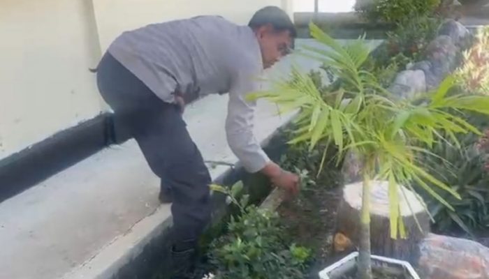 Polsek BP Peliung Gelar Program BELIDA, Ciptakan Lingkungan Kerja Bersih dan Asri