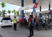 Polsek Madang Suku I Monitoring Ketersediaan BBM Bersubsidi di SPBU Tebing Sari