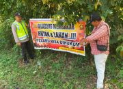 Cegah Karhutla, Polsek Madang Suku I Edukasi Warga Soal Sanksi Pidana Pembakaran Lahan