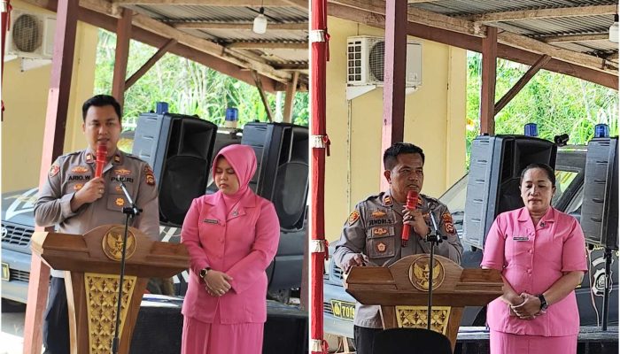 Serah Terima Kapolsek Madang Suku II, Pejabat Lama Berpamitan dan Kapolsek Baru Siap Lanjutkan Tugas