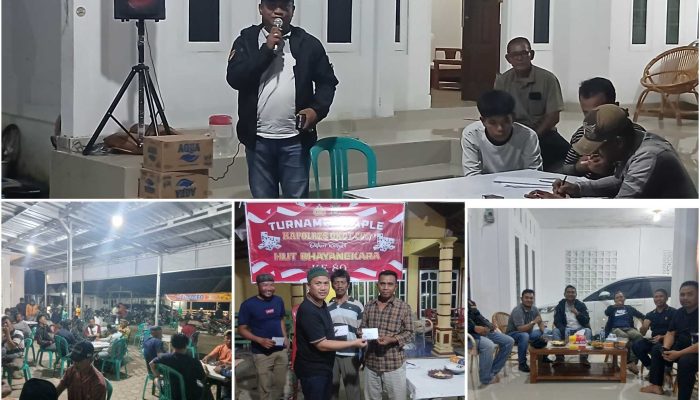 Pembukaan Turnamen Gaple Kapolres OKU Timur Cup 2026 Meriahkan HUT Bhayangkara ke-80 di Tulus Ayu