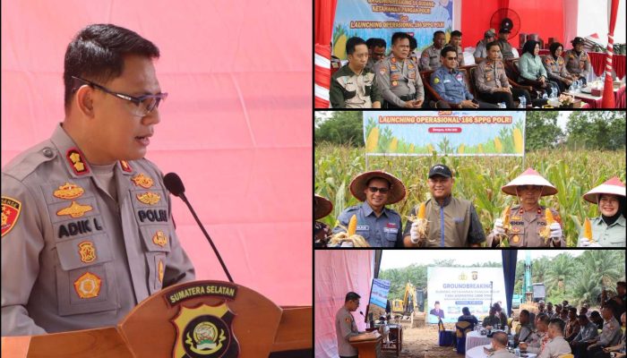 Kapolres OKU Timur Hadiri Groundbreaking Gudang Jagung Polri dan Panen Raya Serentak Kuartal II Tahun 2026