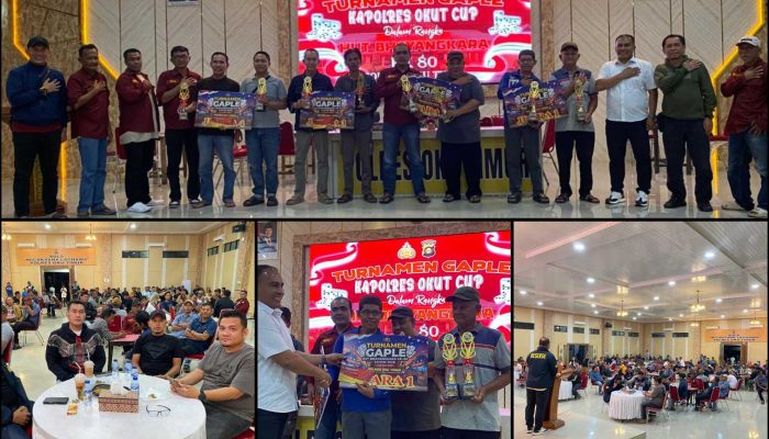 Hari Kedua Turnamen Gaple Kapolres OKU Timur Cup Berlangsung Meriah, Pererat Silaturahmi Polri dan Masyarakat