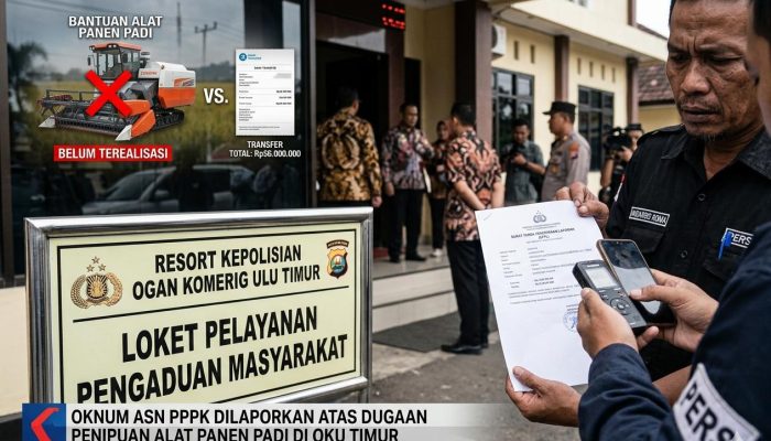 Info Bedepis! Diduga Rugikan Korban Rp56 Juta, Oknum ASN PPPK di OKU Timur Dilaporkan Terkait Pengajuan Alat Panen Padi