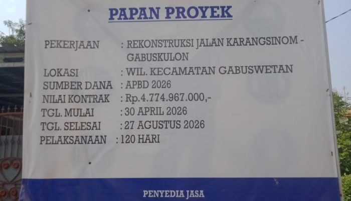 Proyek Jalan Rabat Beton di Gabus Wetan Disorot, Warga Pertanyakan Kesesuaian Pekerjaan dengan RAB