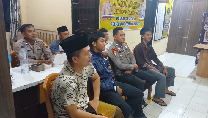 Polsek Buay Pemuka Peliung Gelar Nobar Piala Dunia 2026, Pererat Kedekatan Polisi dan Masyarakat