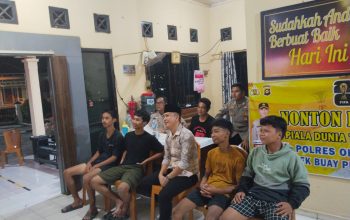 Polsek Buay Pemuka Peliung Gelar Nobar Piala Dunia 2026 Bersama Masyarakat, Pererat Kedekatan Polri dan Warga
