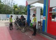 Polsek Madang Suku I Lakukan Monitoring SPBU Tebing Sari, Stok Pertalite Terpantau Kosong