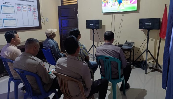 Polsek Belitang II Gelar Nobar Piala Dunia 2026, Perkuat Kedekatan Polisi dan Masyarakat