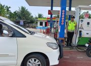 Polsek Madang Suku I Monitoring Ketersediaan BBM di SPBU Tebing Sari, Pastikan Pelayanan Berjalan Lancar