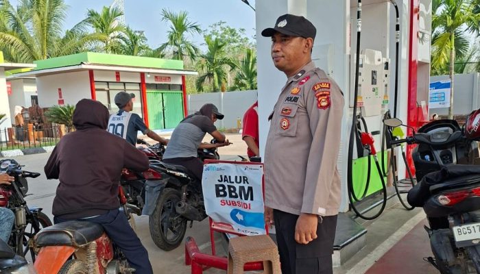 Polsek Madang Suku I Lakukan Monitoring SPBU, Pastikan Ketersediaan BBM Tetap Aman