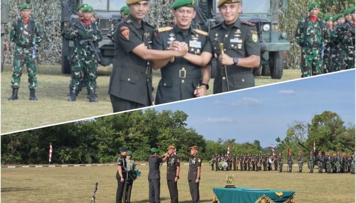 Pangdam II/Sriwijaya Resmikan Pergantian Komandan Yonarmed 15/Cailendra, Tongkat Estafet Kepemimpinan Berlanjut