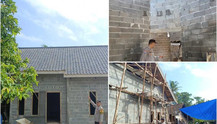 Sambut HUT Bhayangkara ke-80, Polisi Pantau Progres Bedah Rumah Warga di Tugu Mulyo