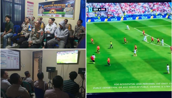 Polsek Belitang II Gelar Nobar Piala Dunia 2026, Perkuat Silaturahmi dan Cooling System Bersama Masyarakat