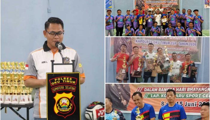 Fatrio/Hendri Ukir Prestasi, Turnamen Badminton Kapolres OKU Timur Cup 2026 Resmi Berakhir